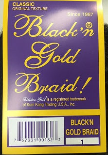 Black & Gold Classic Braid