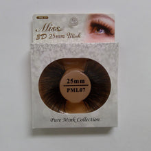 Load image into Gallery viewer, Miss 3D 25mm Pure Mink Lashes