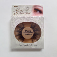 Load image into Gallery viewer, Miss 3D 25mm Pure Mink Lashes